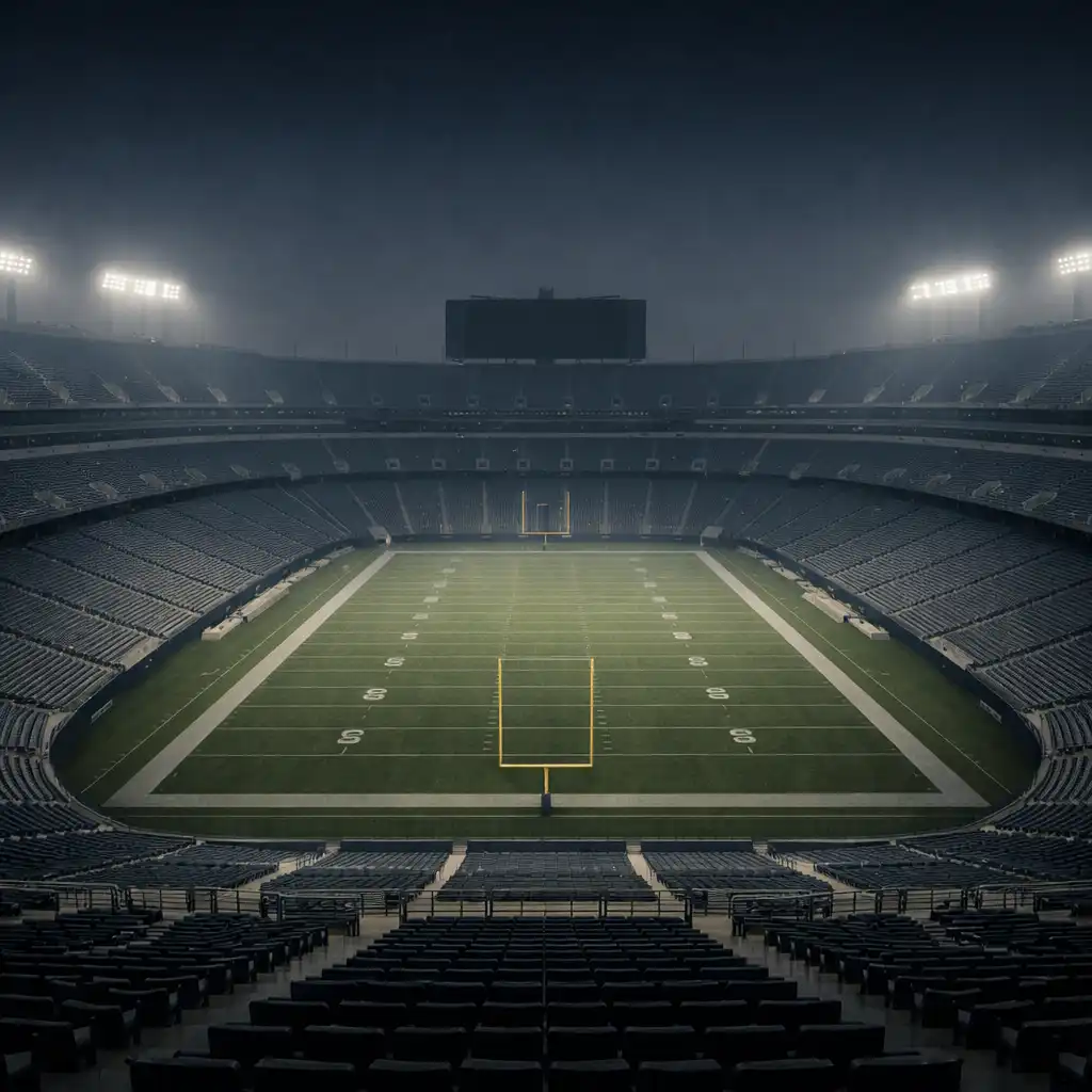 Stade de football de nuit